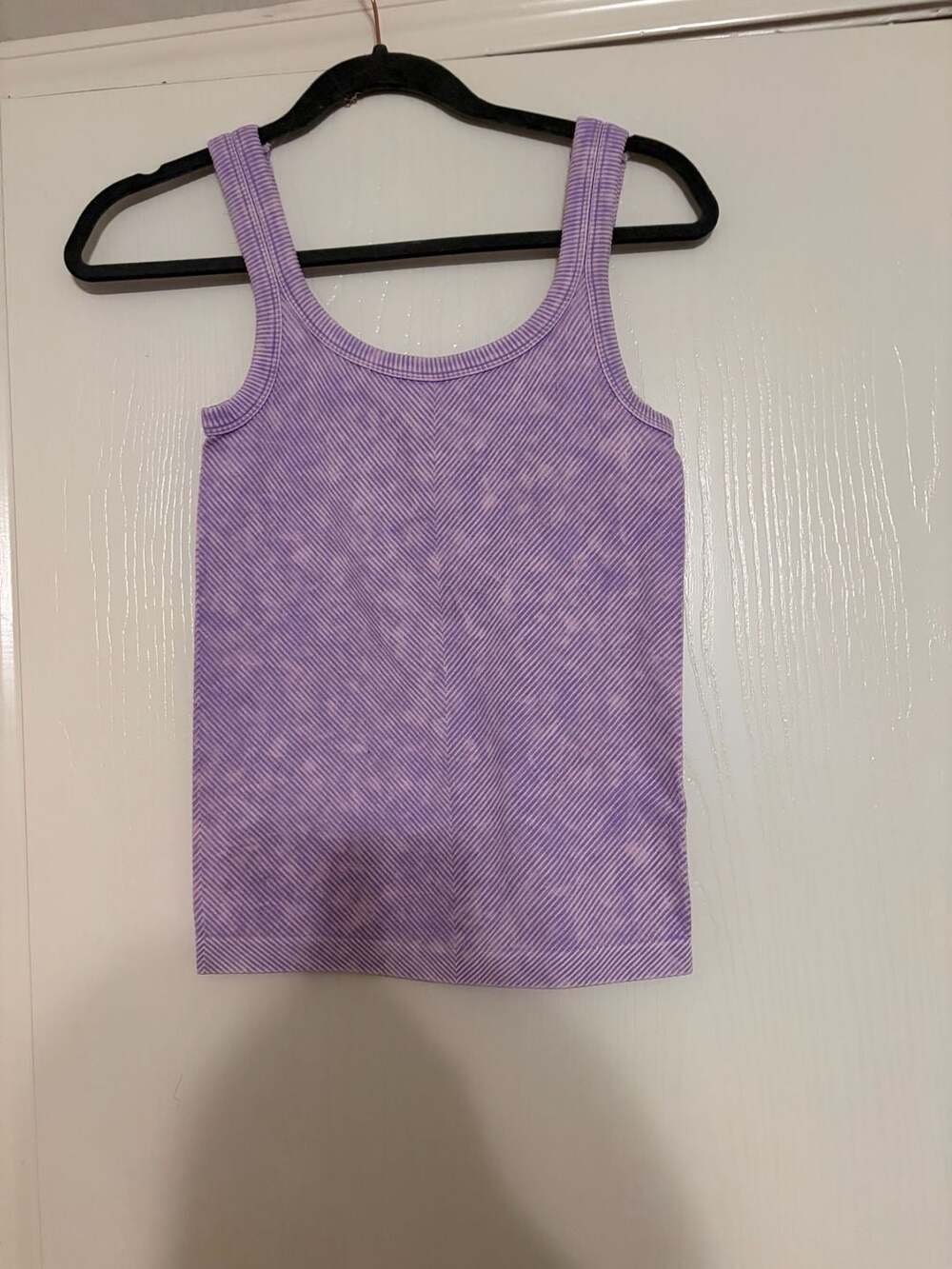 Zenana Lilac Purple Ribbed Tank Top L/XL
